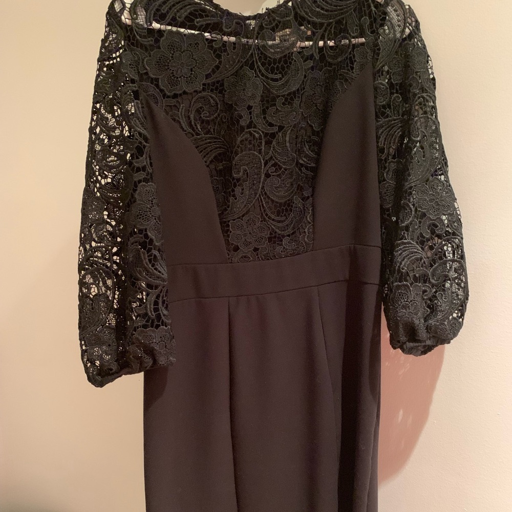 Black lace dress